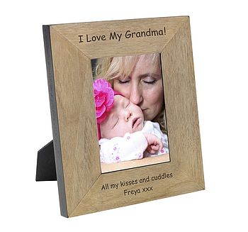 Personalised 'I Love My Grandma' Photo Frame, 2 of 3