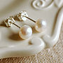 Pearl Bracelet With Round Vintage Style Clasp, thumbnail 2 of 3