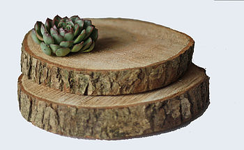 Wooden Tree Slab Stump Wedding Centrepiece, 10 of 10