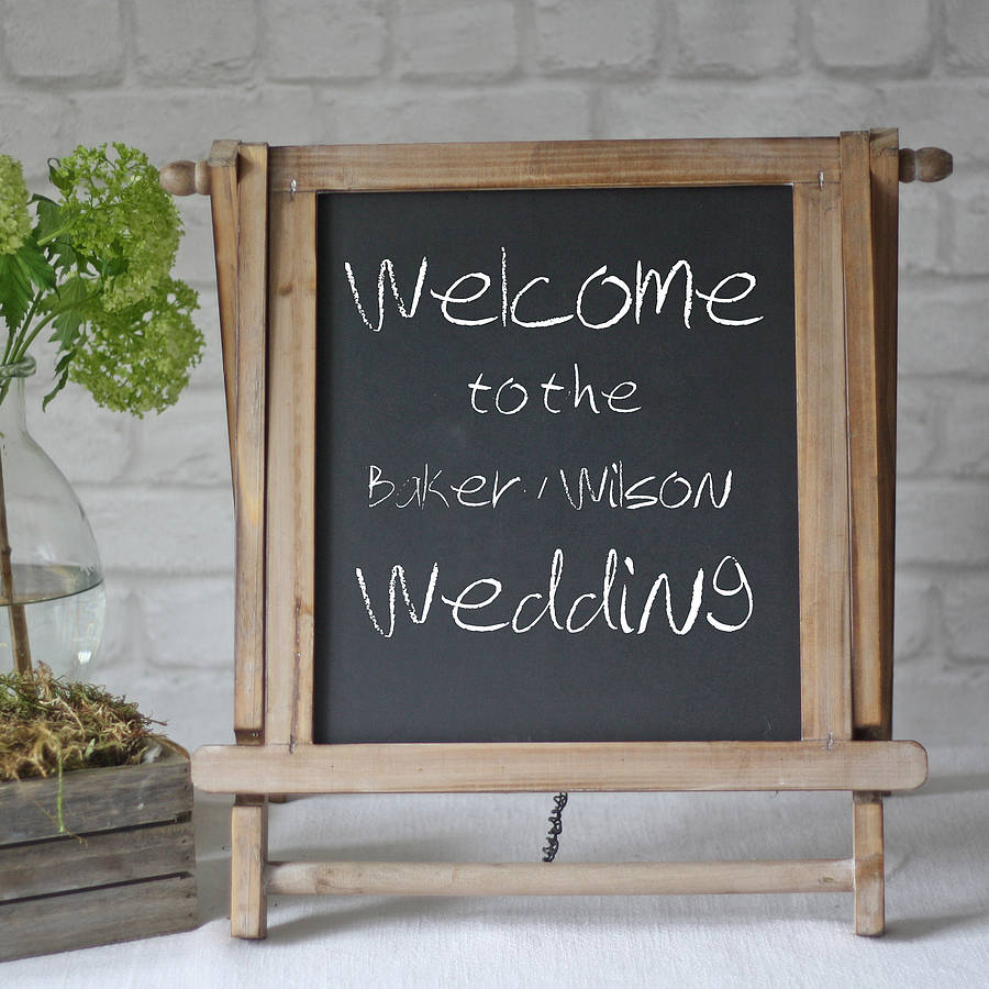Blackboard Easel Wedding Sign Small By The Wedding of my Dreams