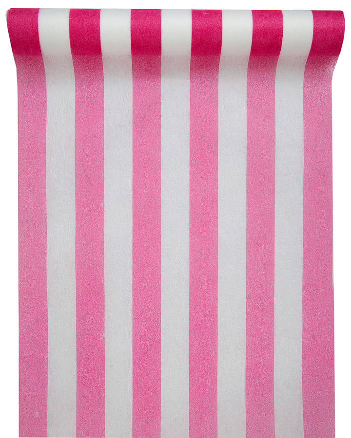 pink and white stripe table runner 5m by the wedding of my dreams ...