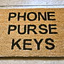 Personalised Check List Doormat, thumbnail 1 of 4