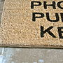 Personalised Check List Doormat, thumbnail 4 of 4