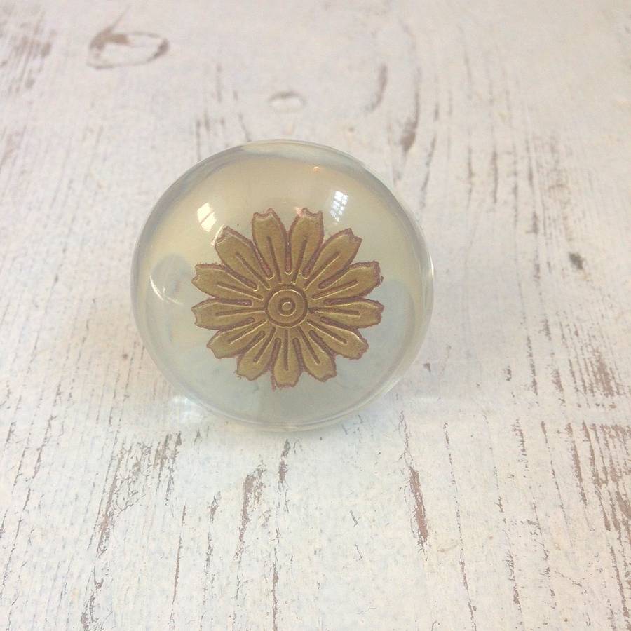 Door Knob Glass Flower By Law and Co.