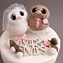 Bride And Groom Bird Wedding Cake Topper, thumbnail 6 of 12