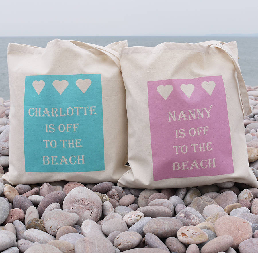 Personalised 'Off To The Beach' Bag, 1 of 3