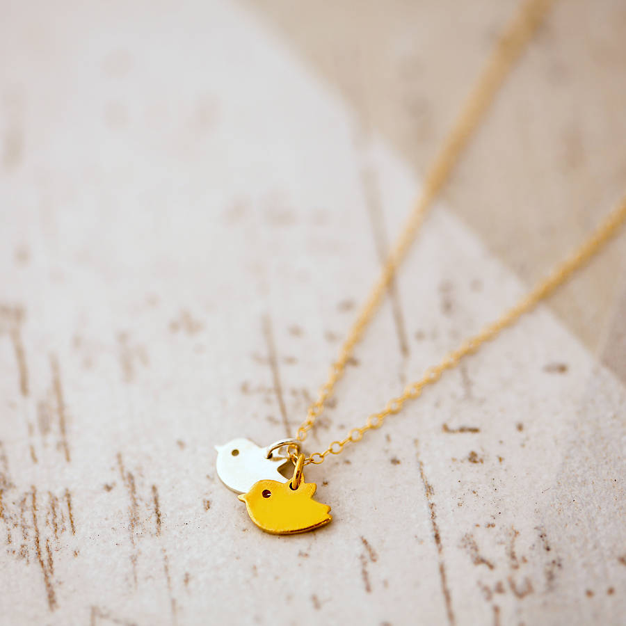 Small on sale bird necklace