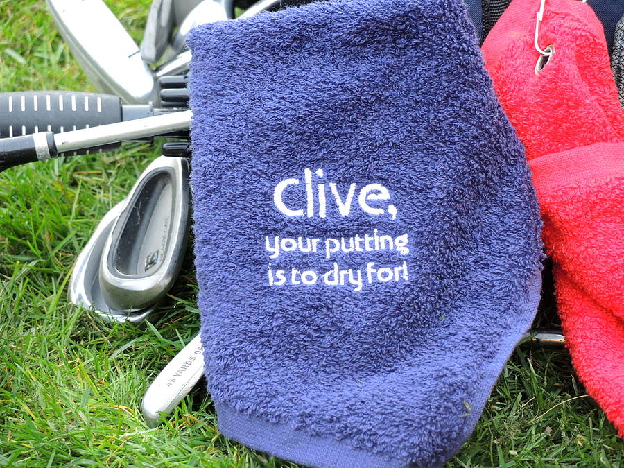 To Dry For… Personalised Golf Towel