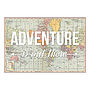 'Adventure Is Out There' World Map Poster, thumbnail 4 of 4