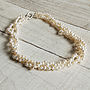 Twisted Triple Strand Pearl Necklace, thumbnail 1 of 4
