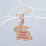 Personalised Wooden Easter Bunny Decoration, thumbnail 1 of 3