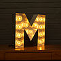 Light Up Marquee Bulb Letters A To Z, thumbnail 11 of 12