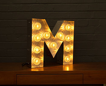 Light Up Marquee Bulb Letters A To Z, 11 of 12