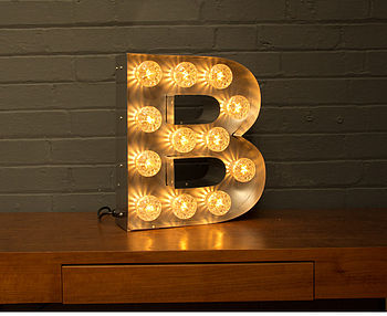 Light Up Marquee Bulb Letters A To Z, 3 of 12
