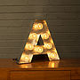 Light Up Marquee Bulb Letters A To Z, thumbnail 2 of 12