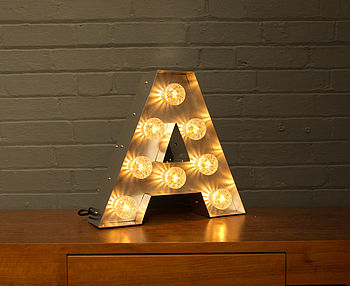 Light Up Marquee Bulb Letters A To Z, 2 of 12