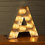 Light Up Marquee Bulb Letters A To Z, thumbnail 1 of 12