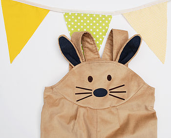 Easter Bunny Rabbit Dungaree Overalls, 8 of 8