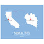 'Home And Abroad' Personalised Print, thumbnail 6 of 12
