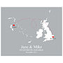 'Home And Abroad' Personalised Print, thumbnail 8 of 12