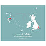 'Home And Abroad' Personalised Print, thumbnail 12 of 12