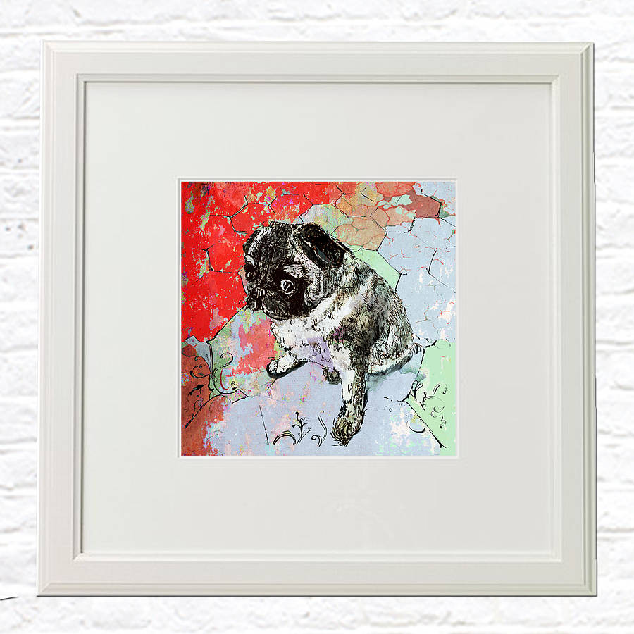 The Little Pug Signed Portrait, 1 of 3