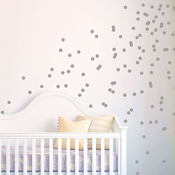 Personalisable Colour Dots Wall Stickers Set Of 40, 3 of 8