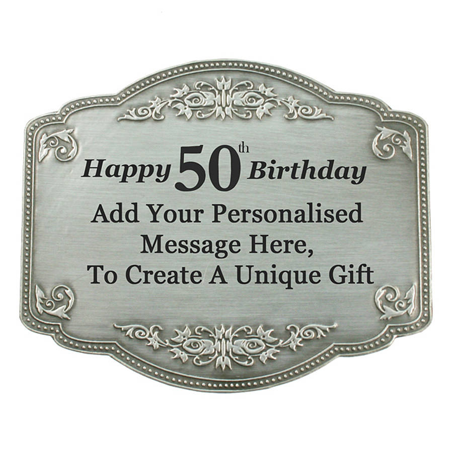 Personalised Classic 50th Birthday Brandy By GiftsOnline4U ...