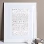Personalised Wedding Vows Print, thumbnail 1 of 4