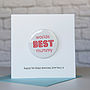 Personalised Worlds Best Mummy Birthday Card, thumbnail 1 of 3