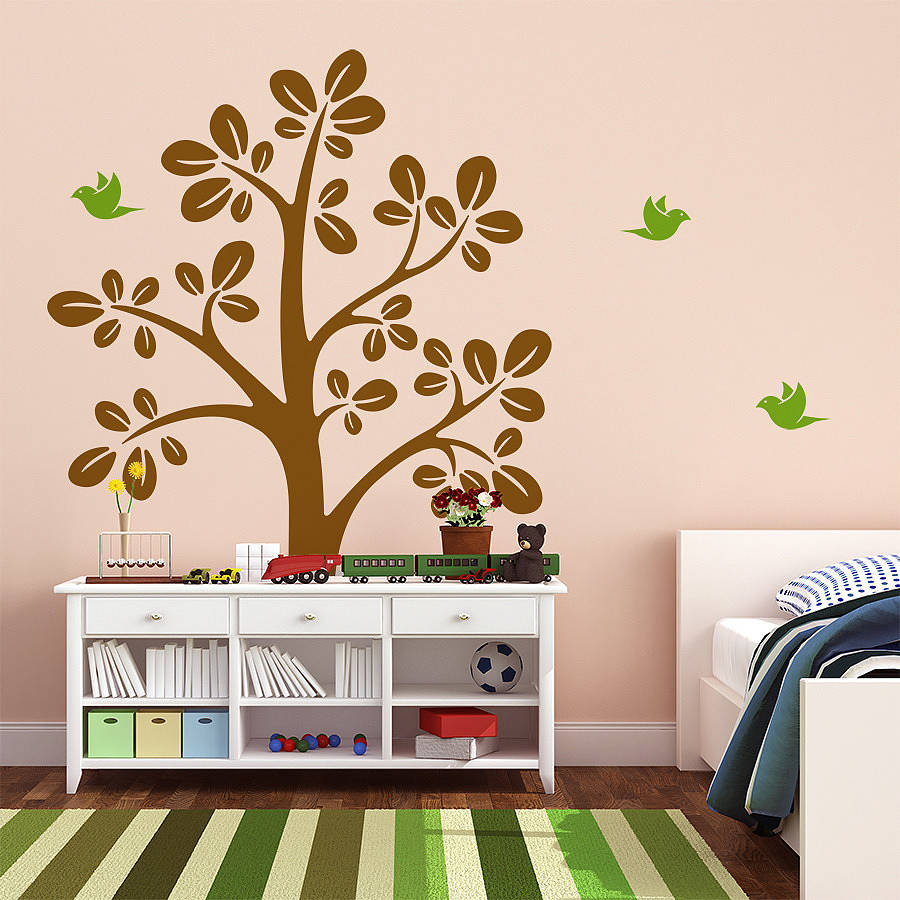 children tree wall decal by sirface graphics | notonthehighstreet.com