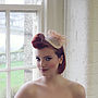 Vintage Bow Bridal Headpiece 'Loretta', thumbnail 5 of 12