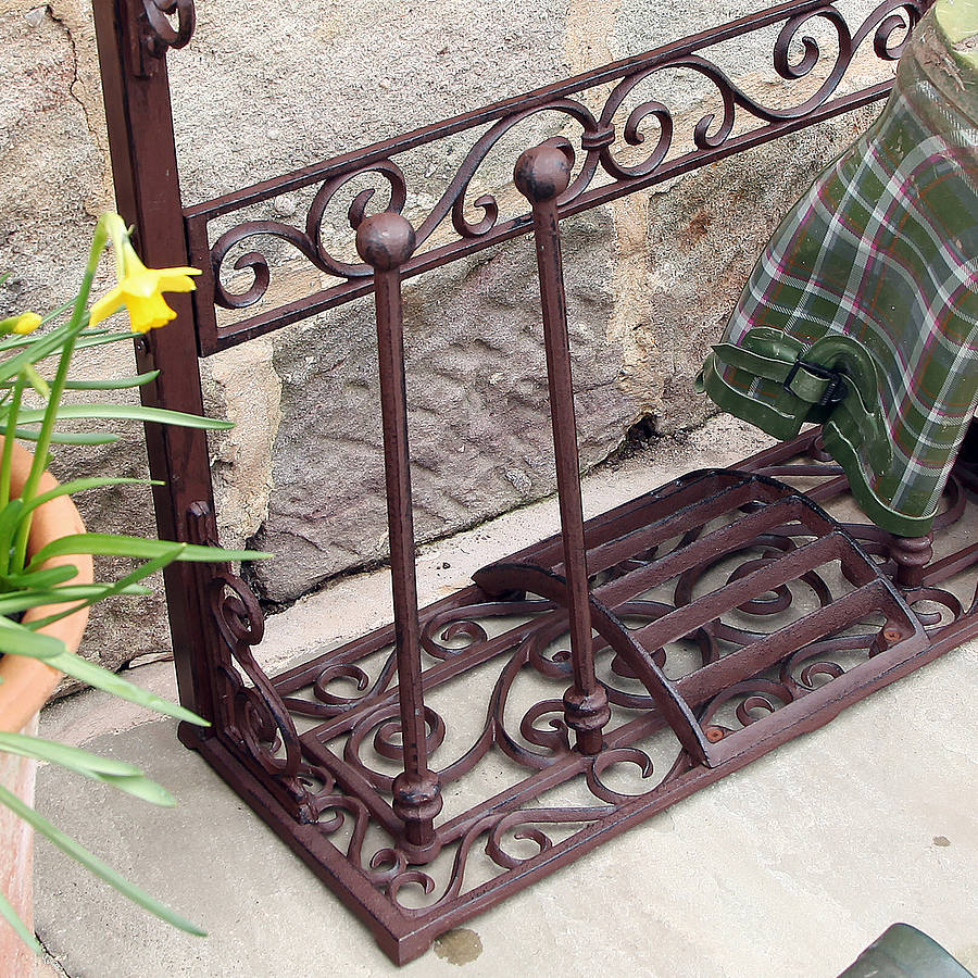His And Hers Cast Iron Boot Rack By Dibor