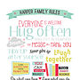 Personalised Family Rules Gift Print, thumbnail 9 of 11