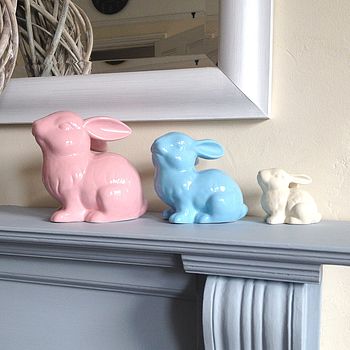 Ceramic Bunny Rabbit Decoration, 6 of 12