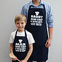 Personalised Daddy And Me Apron Set, thumbnail 5 of 9