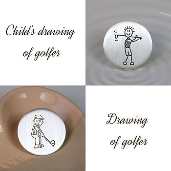 Personalised Silver Golf Ball Marker, 2 of 6