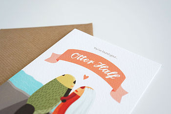 'You Found Your Otter Half' Wedding Card, 3 of 4
