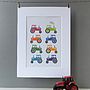 Personalised Bright Tractors Gift Print, thumbnail 4 of 8