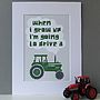 Personalised Tractor Print, thumbnail 8 of 10