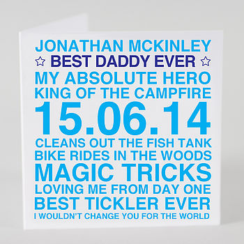 Personalised 'Best Daddy Ever' Card, 3 of 3