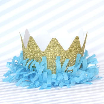 Children's Birthday Party Glitter Crowns, 2 of 7