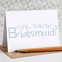 Will You Be My Chief Bridesmaid Card, thumbnail 1 of 5