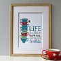 Personalised 'Life Is Like A Tea Cup' Print, thumbnail 3 of 12