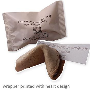Personalised Wedding Fortune Cookie Favours: 300 Or 600, 3 of 6