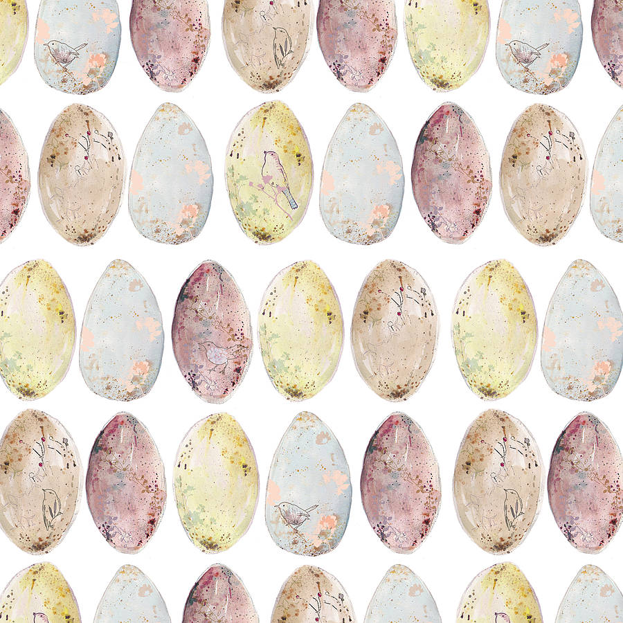 Bird's Egg Gift Wrap By littlebirdydesigns