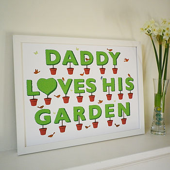 Daddy Loves His Garden Print, 3 of 4