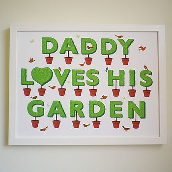 Daddy Loves His Garden Print, 4 of 4