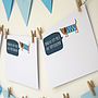12 Personalised Blue Dog Thank You Cards, thumbnail 1 of 2