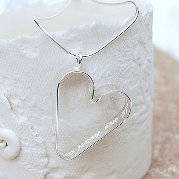 Personalised Silver Secret Heart Necklace, 2 of 12